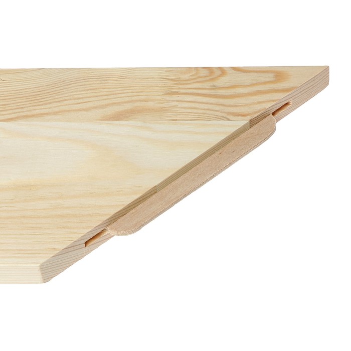 Полка настенная "Эко", угловая, деревянная, 500 х 500 х 150 мм