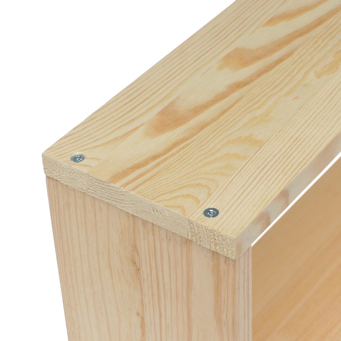 Полка настенная "Эко", двухуровневая, деревянная, 1000 х 150 х 18 мм