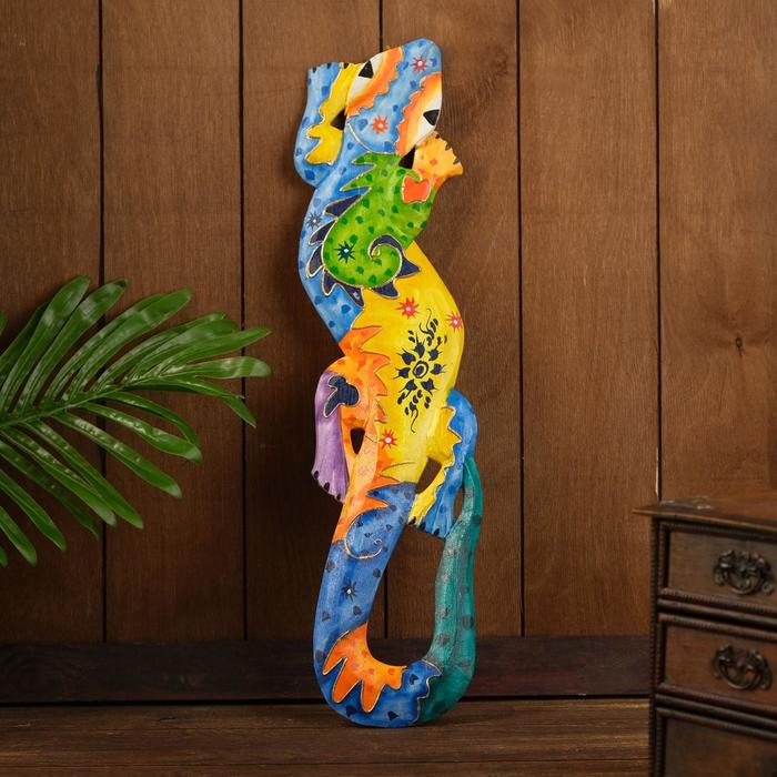 Панно настенное "Геккон джунгли" 11х1,1х50 см