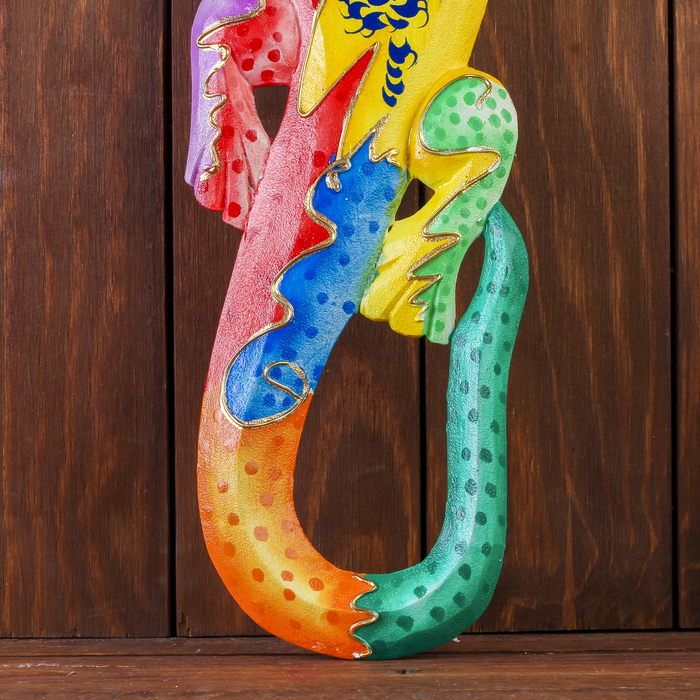 Панно настенное "Геккон джунгли" 11х1,1х50 см