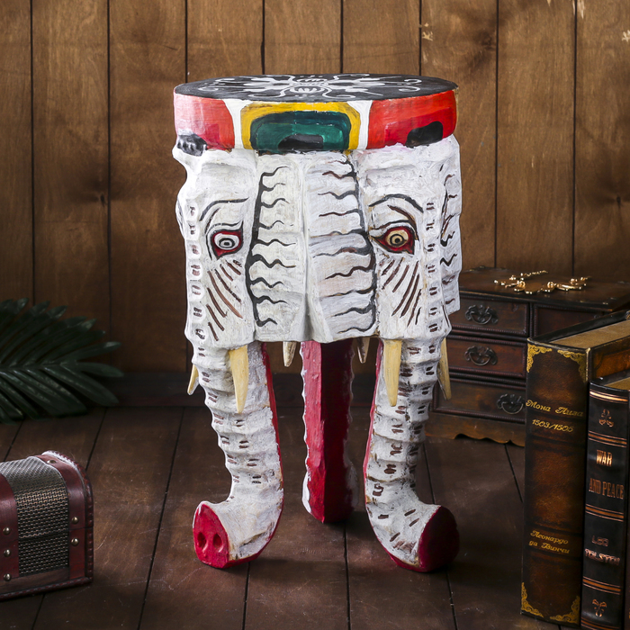 Интерьерный сувенир "Три слоника" 26х26х50 см