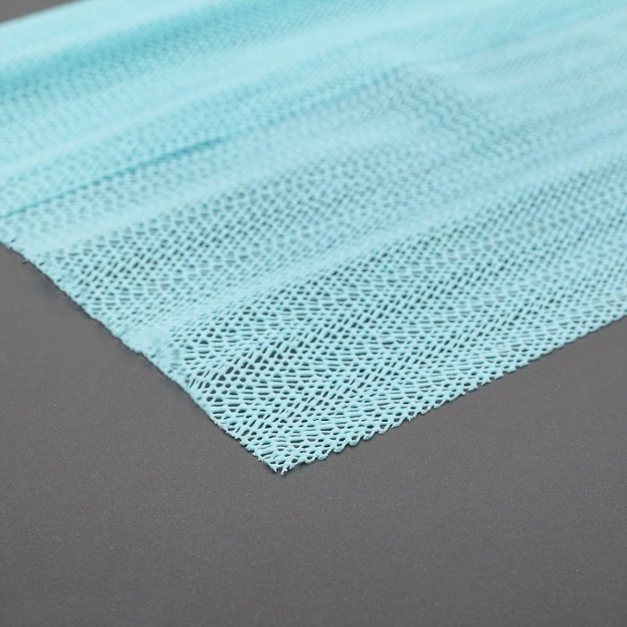 Коврик противоскользящий "Комфорт" 45х100 см, цвет голубой