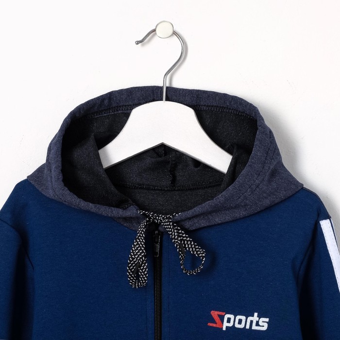 Спортивный костюм для мальчика, синий, рост 116-122 (30)