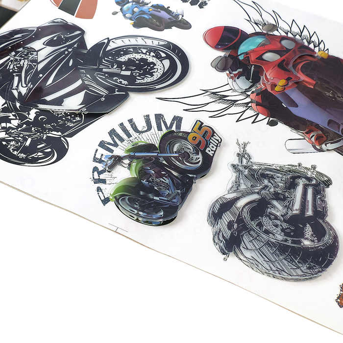 Наклейка пластик интерьерная 7D "Романтика" МИКС 49,5х30 см