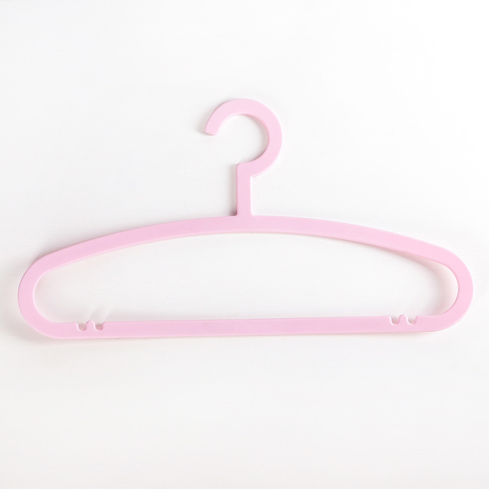 Вешалка "Уют" 42х2,5 см, цена за шт, цвет розовый