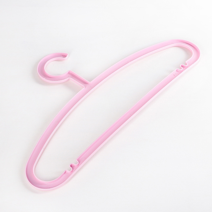 Вешалка "Уют" 42х2,5 см, цена за шт, цвет розовый