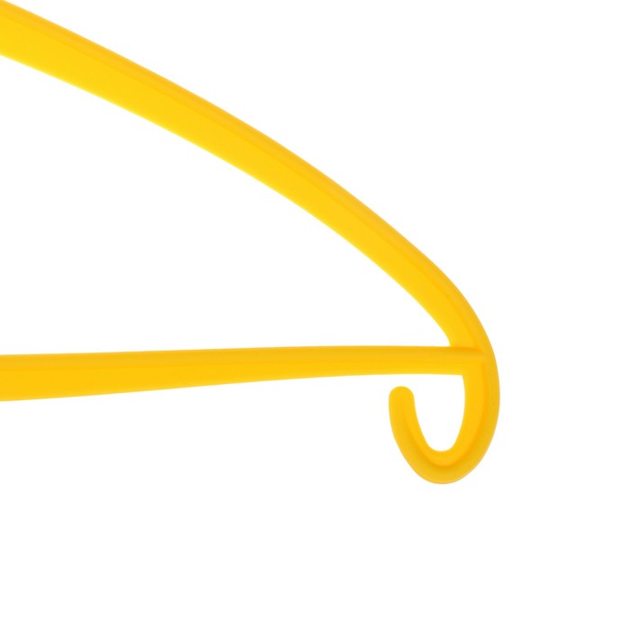 Вешалка-плечики 41х22х0,7 см, цвет жёлтый