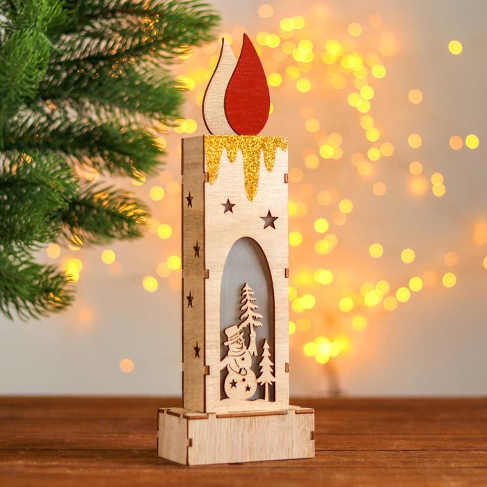 Новогодний декор "Свеча", МИКС