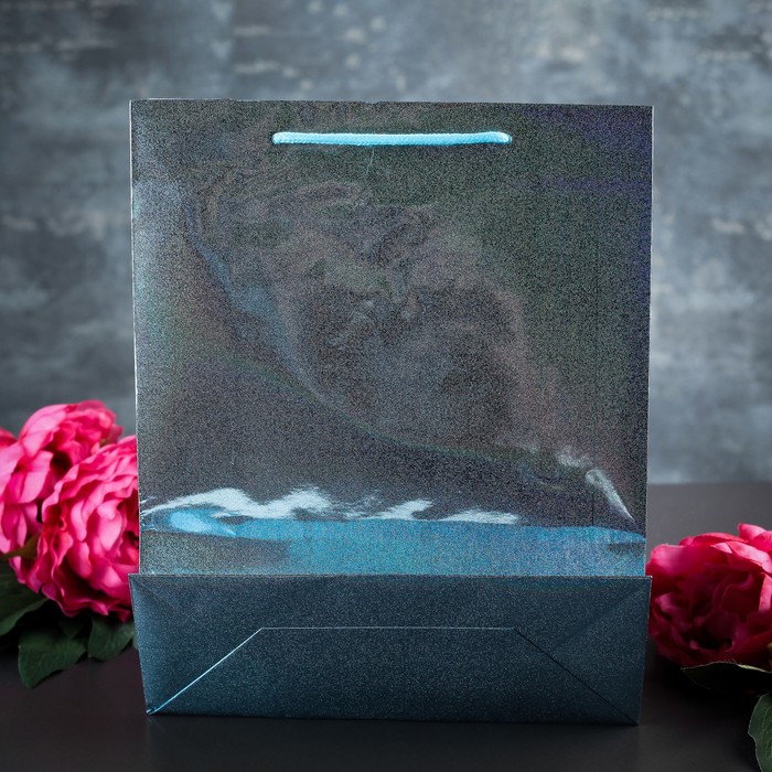 Пакет голография 32 х 45 х 10 см