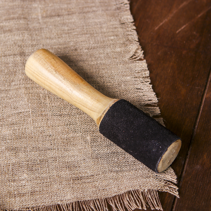 Резонатор для поющей чаши "Удача" обтянутый кожей 13х2,5 см