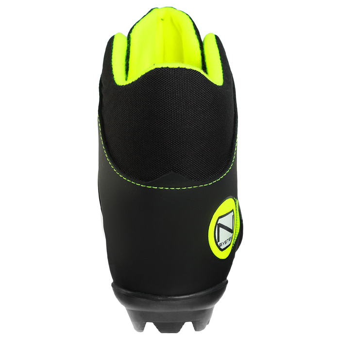 Ботинки лыжные TREK Omni 1 NNN ИК, цвет чёрный, лого лайм неон, размер 44