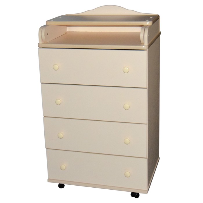 Комод пеленальный №1 ЛДСП 600/4, слоновая кость