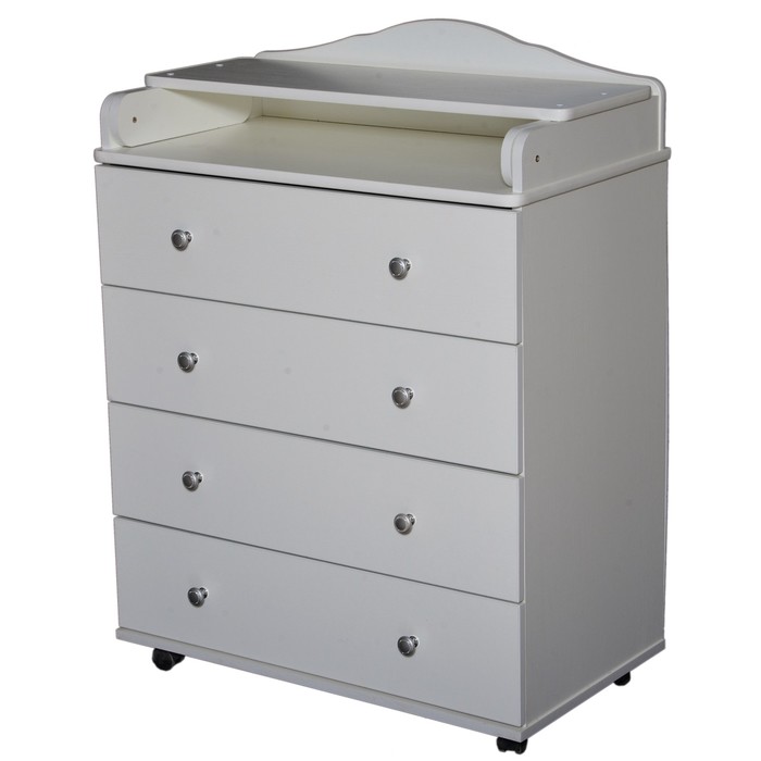 Комод пеленальный №2 ЛДСП 800/4, белая