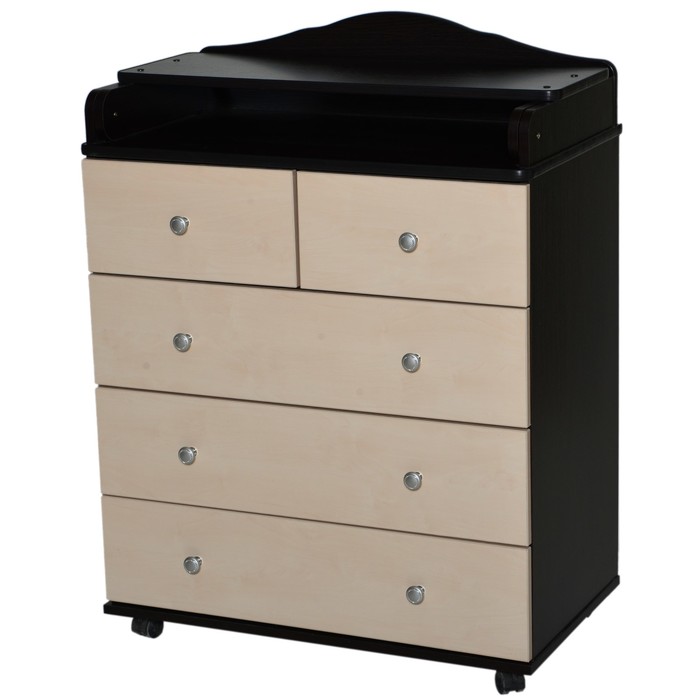 Комод пеленальный №3 ЛДСП 800/5, венге-клен