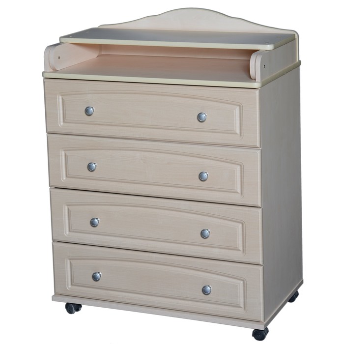 Комод пеленальный №5 МДФ 800/4, клен