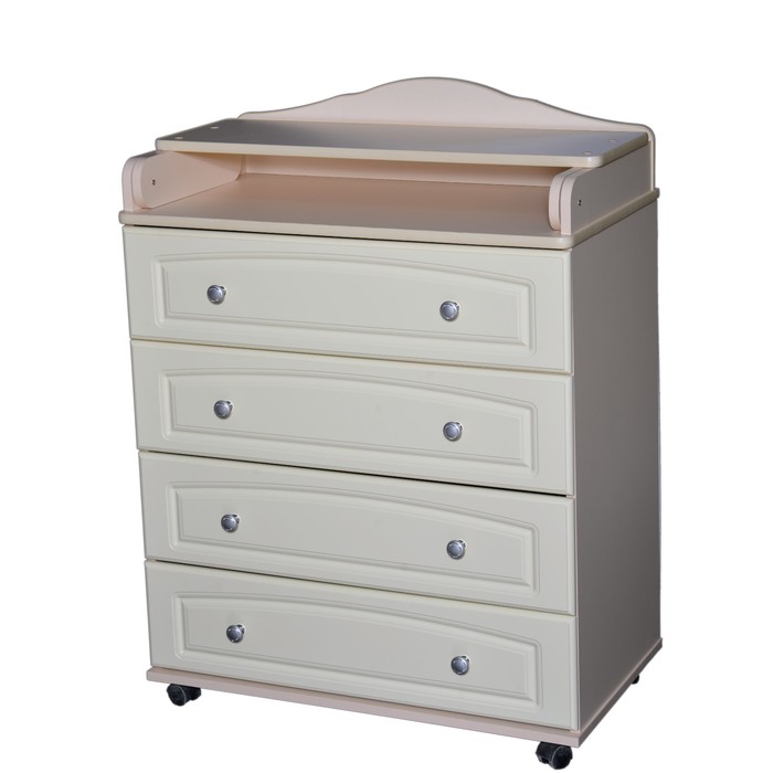 Комод пеленальный №5 МДФ 800/4, слоновая кость