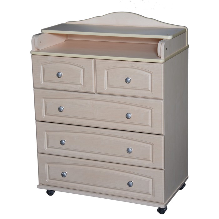 Комод пеленальный №6 МДФ 800/5, клен