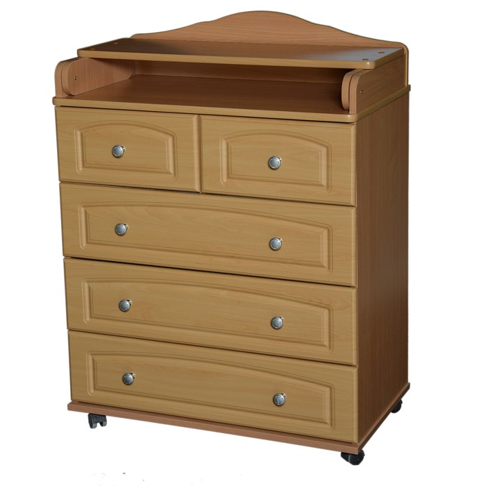 Комод пеленальный №6 МДФ 800/5, бук