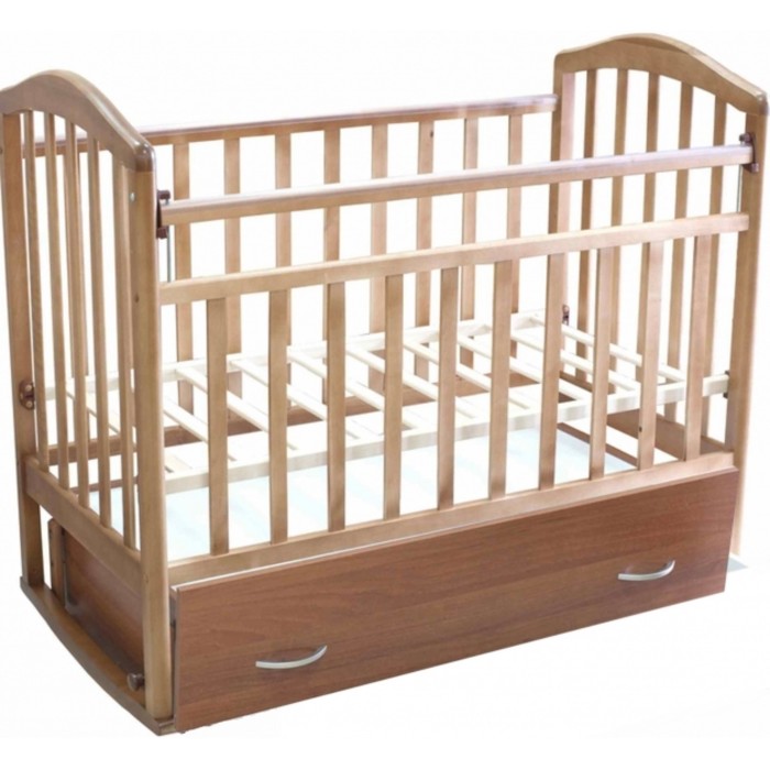 Кровать детская "Алита №4", маятник поперечный, орех