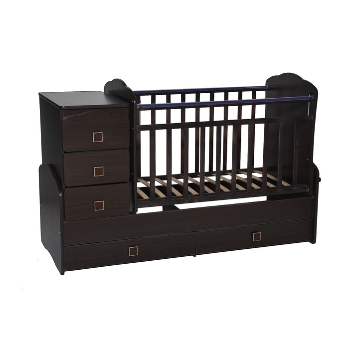 Кровать-трансформер "Ульяна №1", маятник поперечный, венге