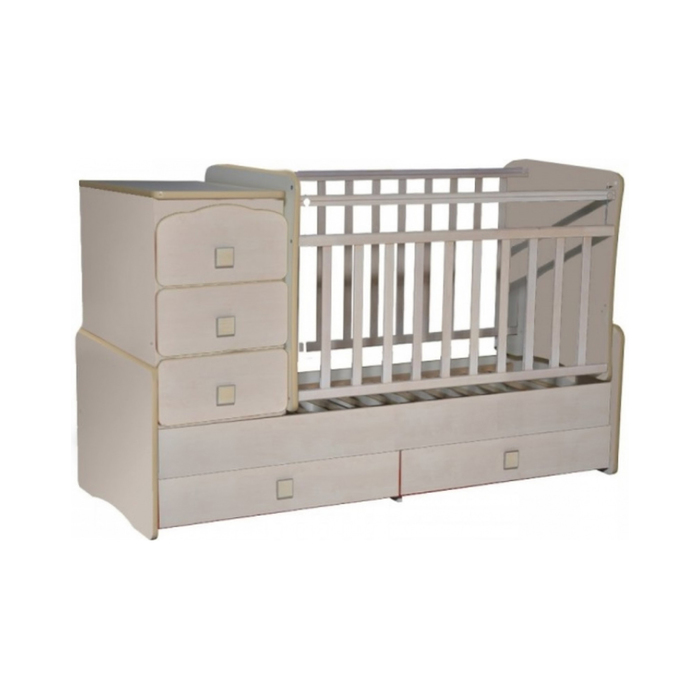 Кровать-трансформер "Ульяна №2", маятник поперечный, клен