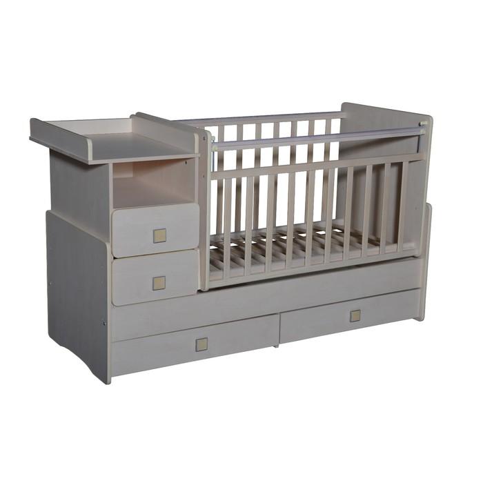 Кровать-трансформер "Ульяна №4", маятник поперечный, клен