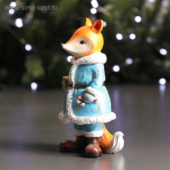 

Фигура "Лиса в голубой шубе" 8х7х15см