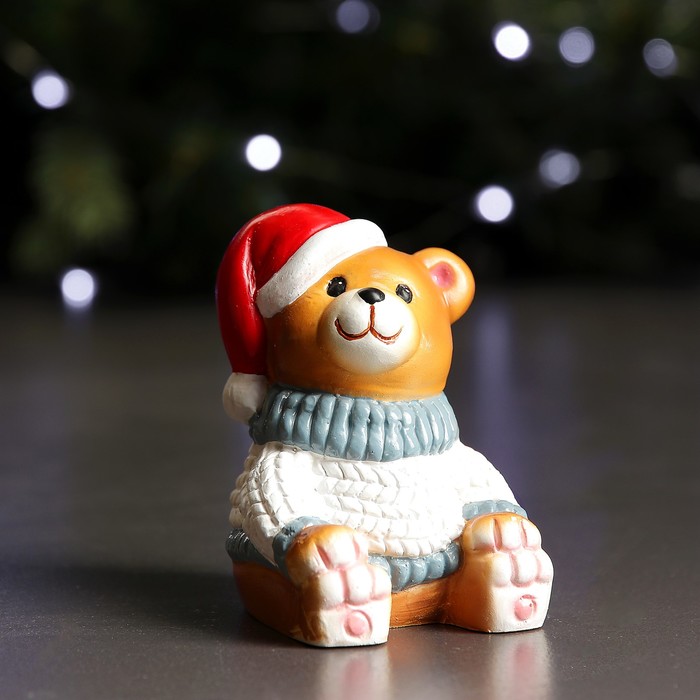 Фигура "Медвежонок сидит" в белом 6х8х8см