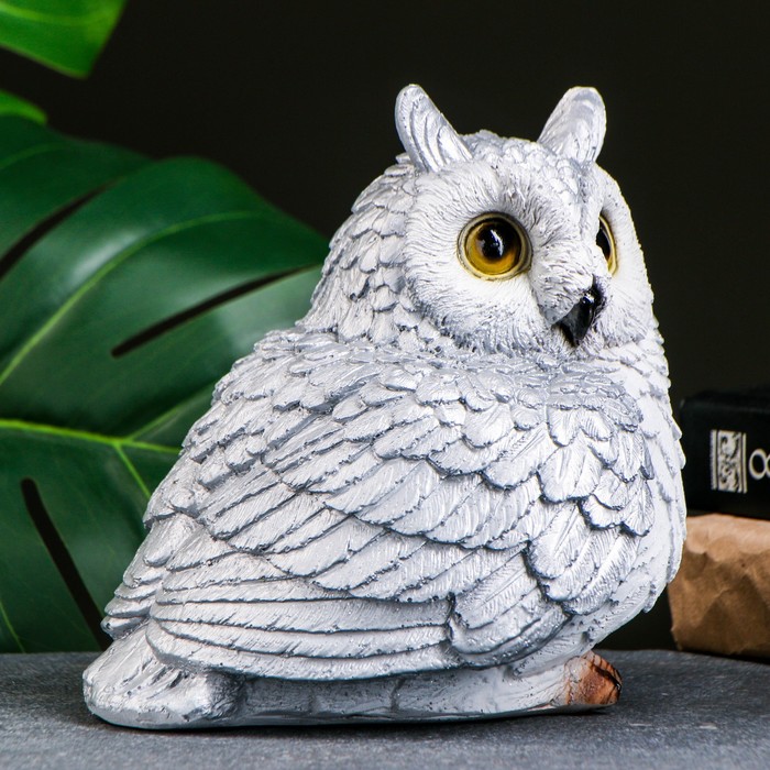 Фигура "Сова" серебро 14х13х9см