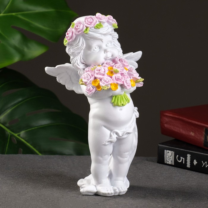 

Фигура "Ангел с розами", 13х9х22см