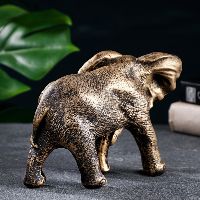 Фигура "Слон африканский" бронза 18х9х13см