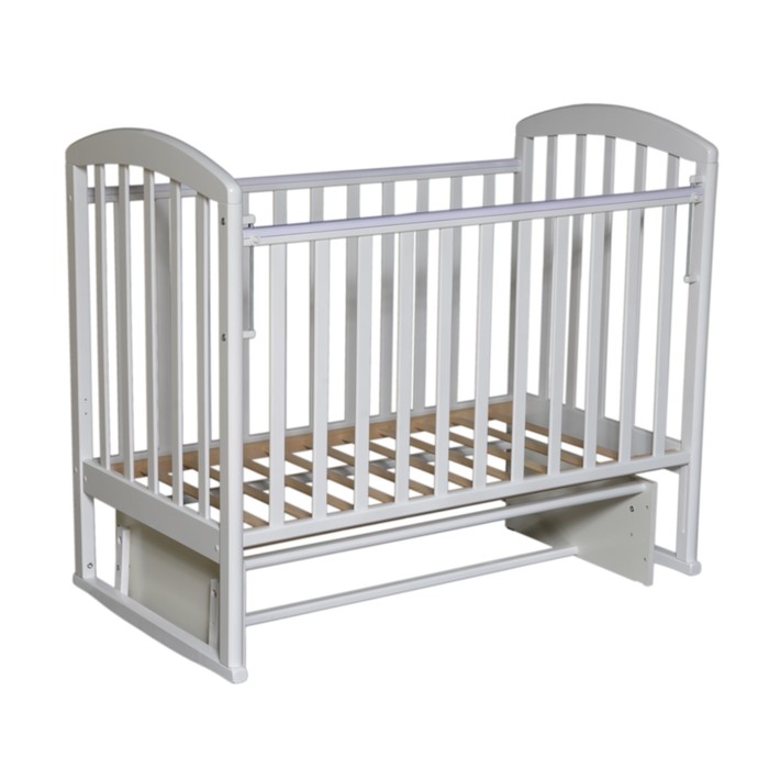 Кровать детская "Любаша 2" маятник поперечный, белая