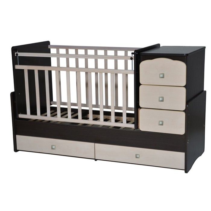 Кровать детская-трансформер "Любаша 2", венге-клен