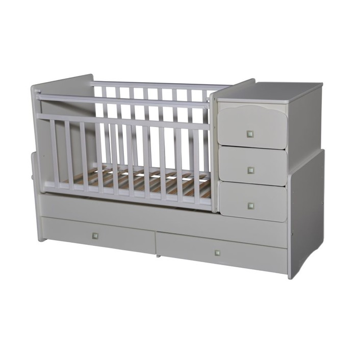 Кровать детская-трансформер "Любаша 2", белая