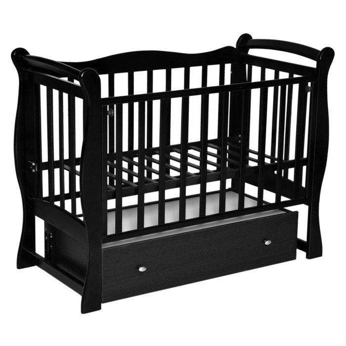 Кровать детская "Любаша 5" маятник поперечный, шоколад