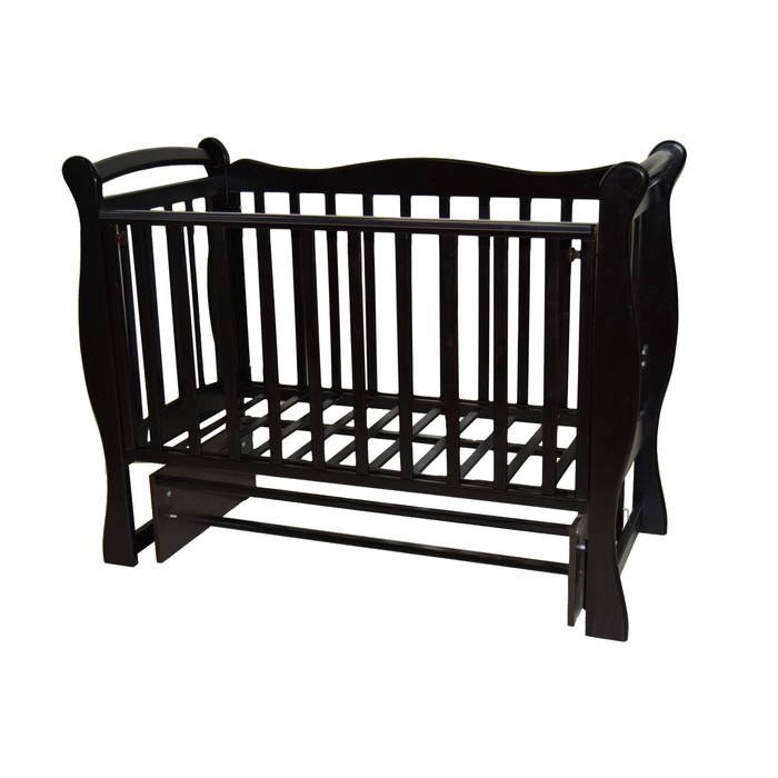 Кровать детская "Любаша 5/5" маятник поперечный, шоколад