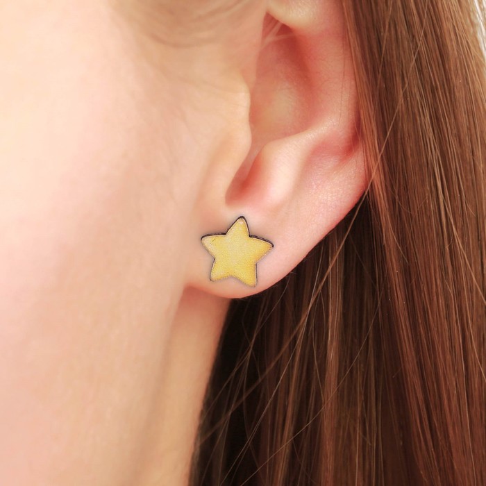 Набор украшений в шаре "Оленёнок", серёжки, значок, 7 см