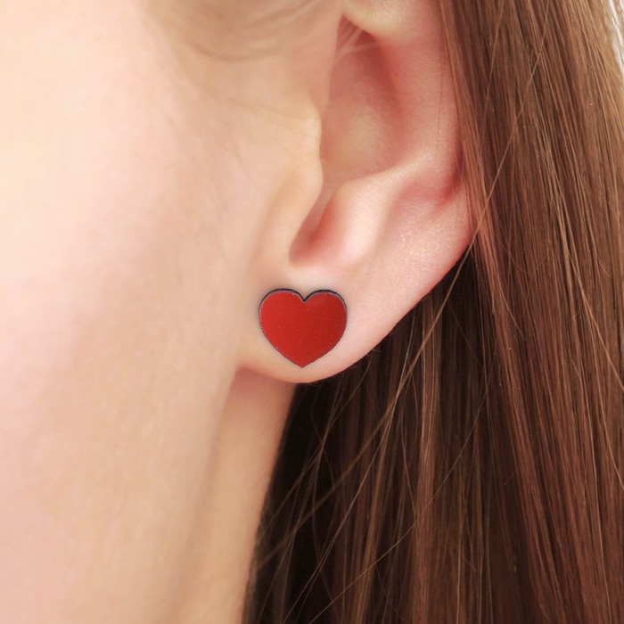 Набор украшений в шаре "Снегирь", серёжки, значок, 7 см