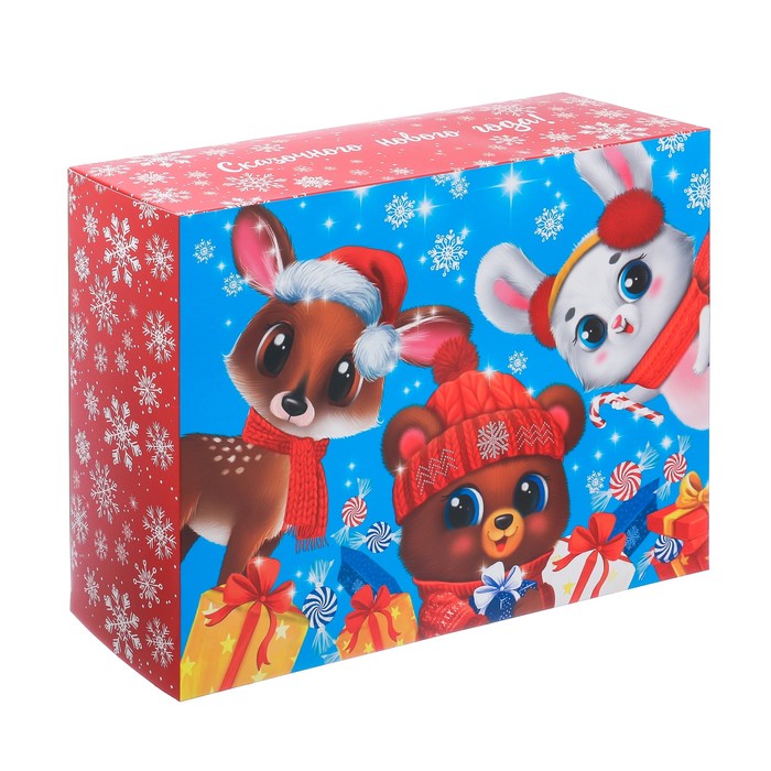 Коробка складная «Сказочного нового года!», 22 × 30 × 10 см