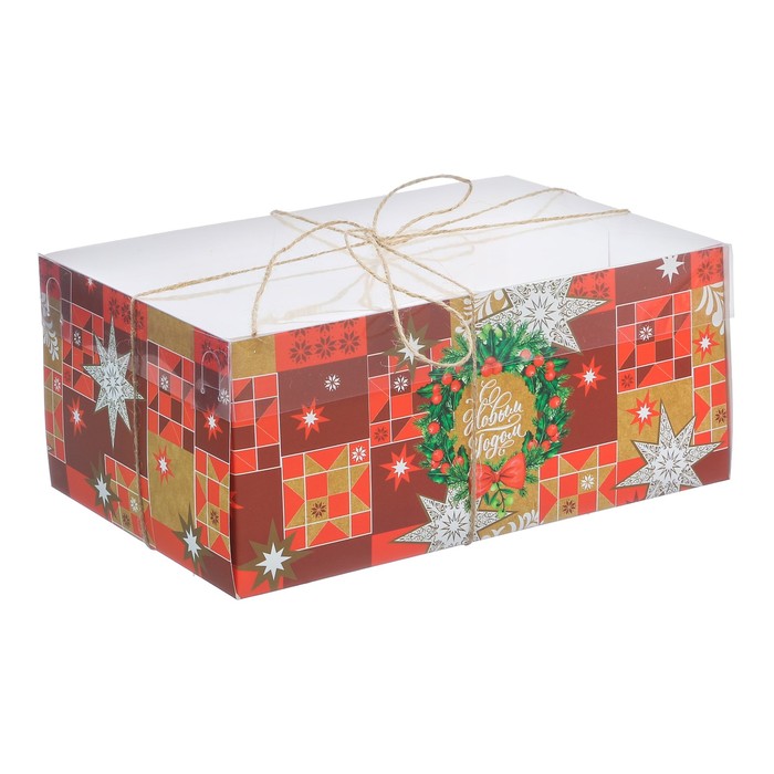 Коробка для капкейка «С Новым Годом!», 16 × 23 × 10 см