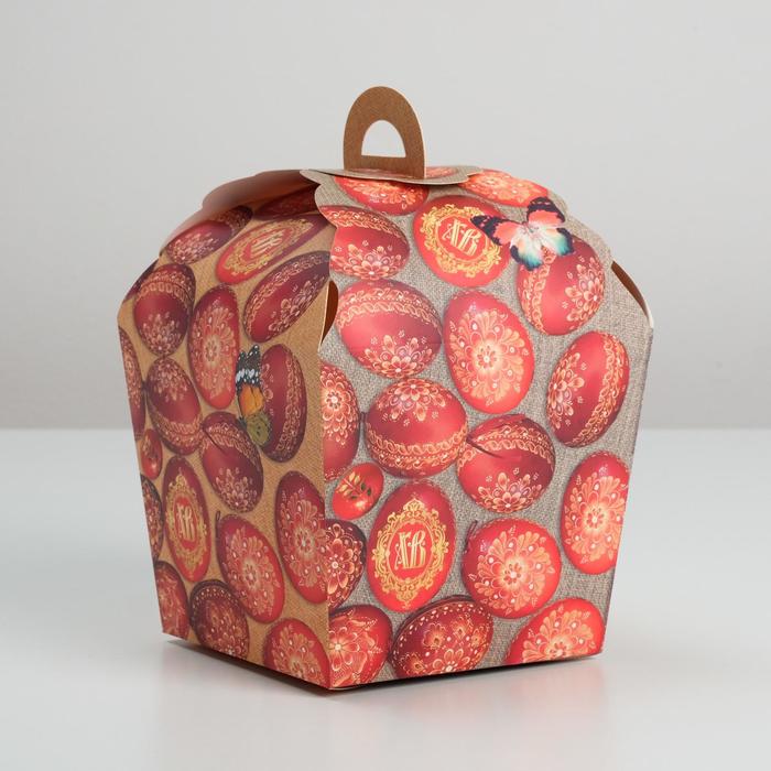 Коробка складная «Счастливого праздника», 17 × 17 × 26 см