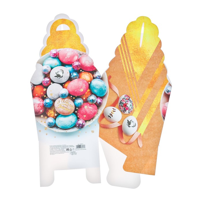 Коробка складная «Светлая Пасха», 17 × 17 × 26 см