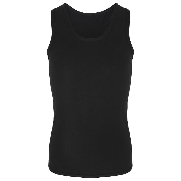 Майка-борцовка с лампасами, размер 42, цвет чёрный-лимон