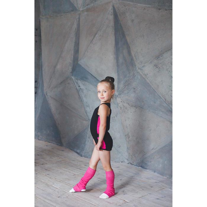 Майка-борцовка с лампасами, размер 40, цвет чёрный-фуксия