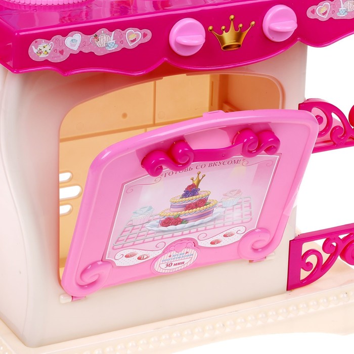 Кухня детская "Сказочный замок", Принцессы, свет, звук УЦЕНКА