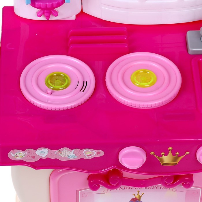 Кухня детская "Сказочный замок", Принцессы, свет, звук УЦЕНКА