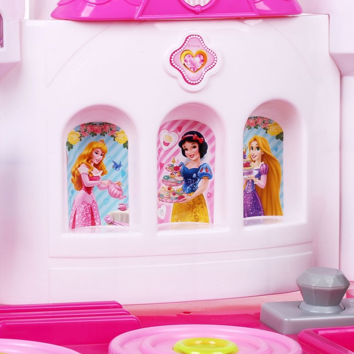 Кухня детская "Сказочный замок", Принцессы, свет, звук УЦЕНКА