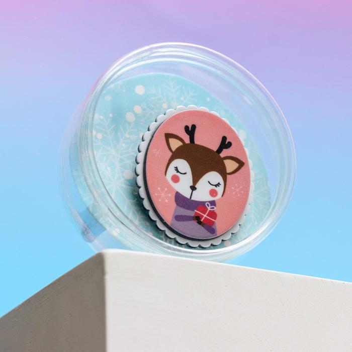 Значок акриловый в тубусе "Оленёнок"