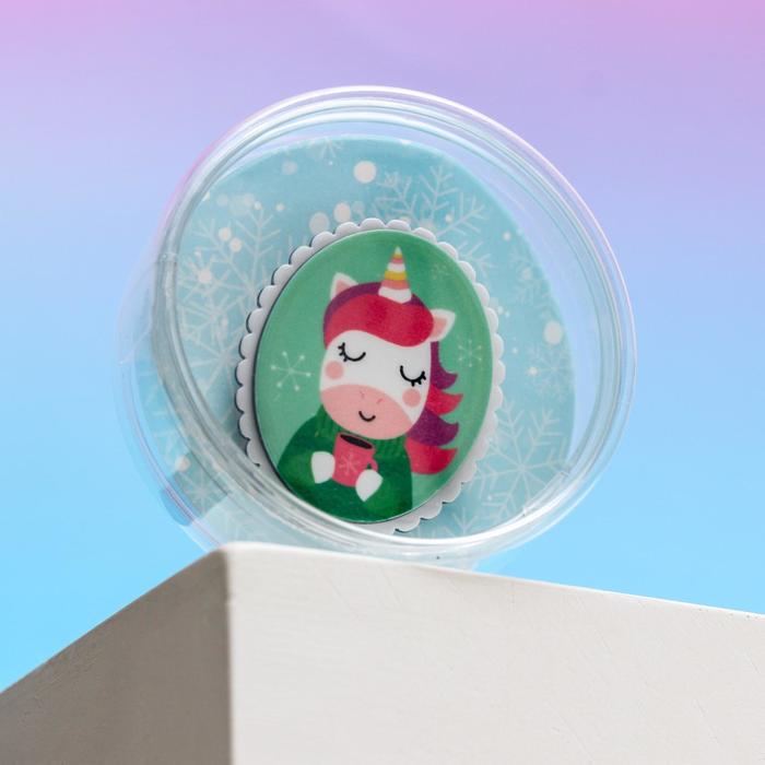 Значок акриловый в тубусе "Единорог"