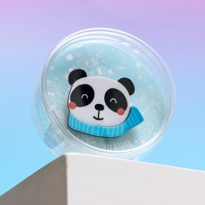 Значок акриловый в тубусе "Панда"